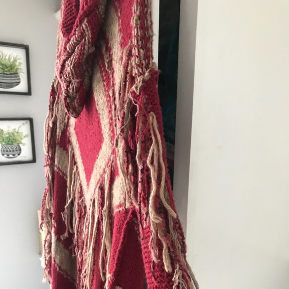 Free people vintage bohemian fringe sweater - Picture 6 of 7
